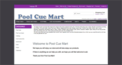 Desktop Screenshot of poolcuemart.com